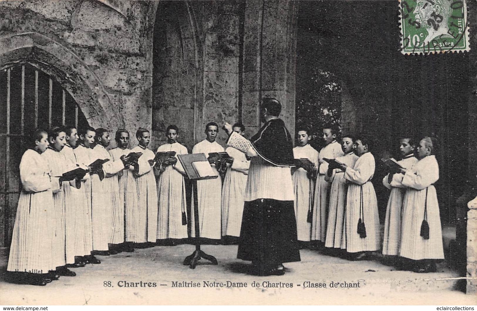 Musique. Instrument.Interprète  Maîtrise Notre Dame De Chartres Classe De Chant    (voir Scan) - Musique Et Musiciens