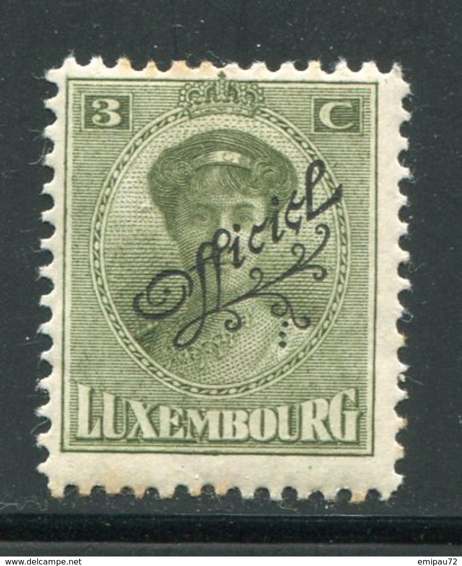 LUXEMBOURG- Service Y&T N°130- Neuf Avec Charnière * - Service