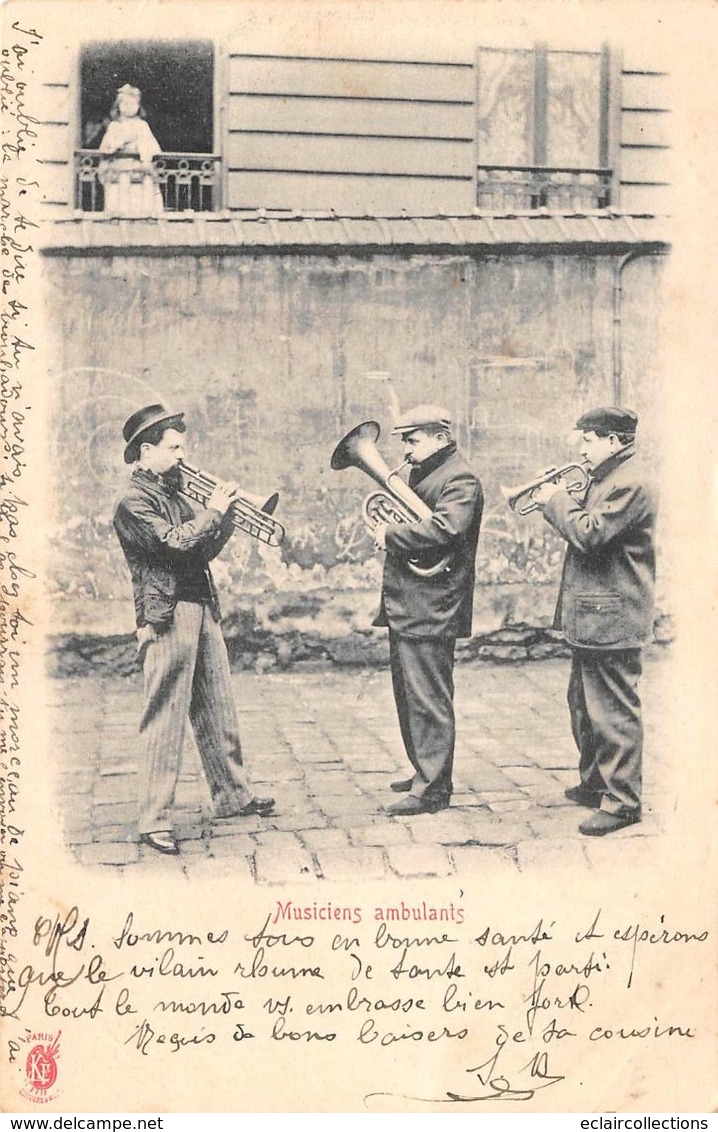 Musique.  Instrument.     Musiciens Ambulants   Série Kunzli    (voir Scan) - Muziek En Musicus