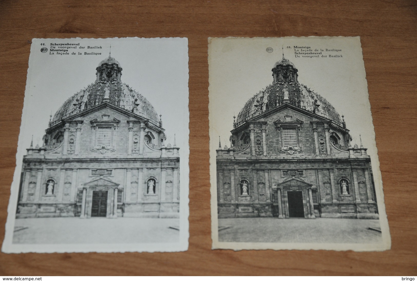 486- Scherpenheuvel Montaigu, La Facade De La Basilique - 1951 En 1966 - Scherpenheuvel-Zichem