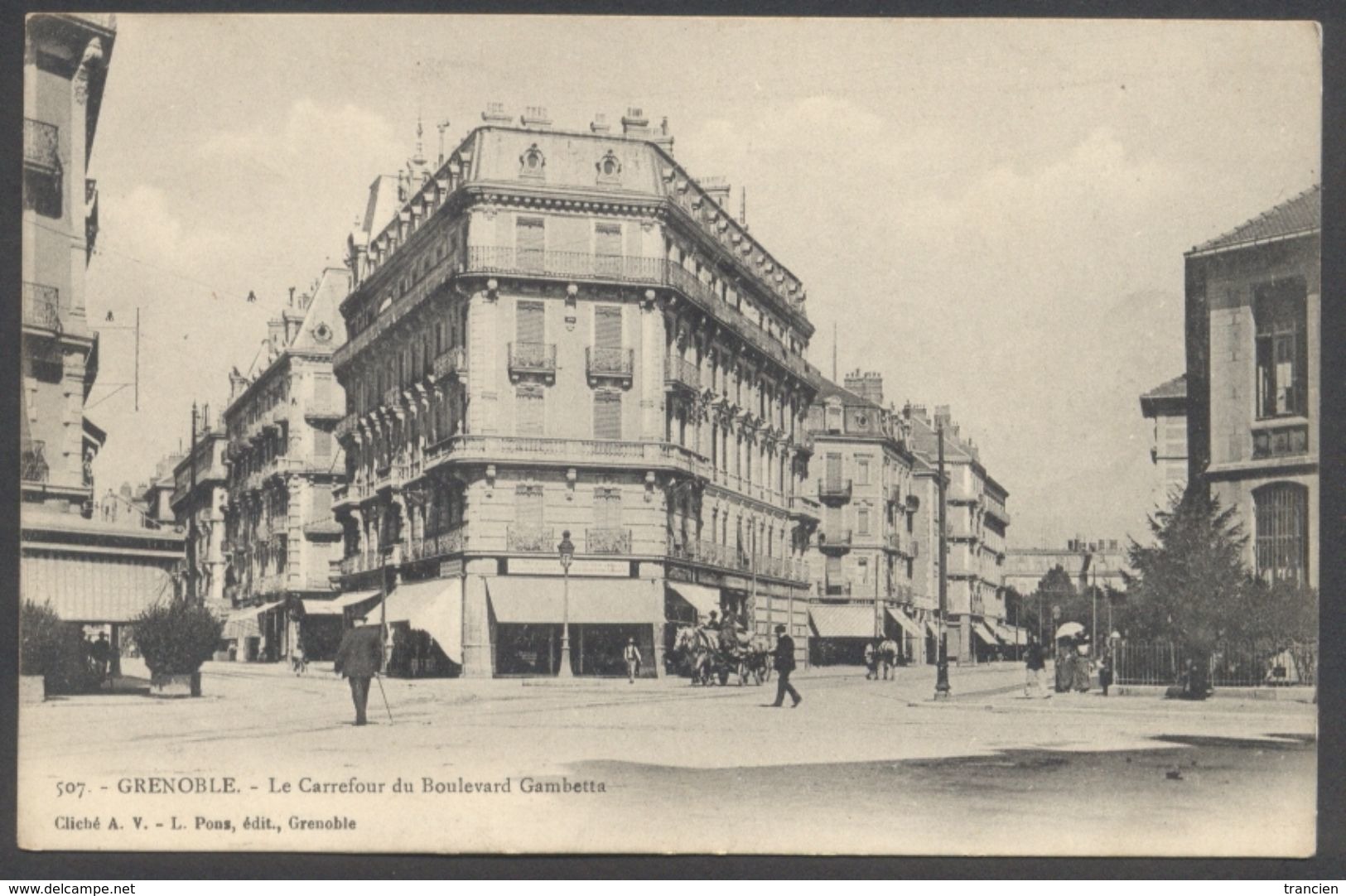 Grenoble - Le Carrefour Du Boulevard Gambetta - N° 507 - Voir 2 Scans - Grenoble