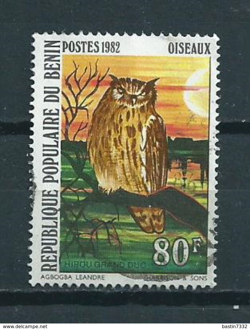 1982 Benin 80F Birds,oiseaux,vögel,owl,eule Used/gebruikt/oblitere - Benin – Dahomey (1960-...)