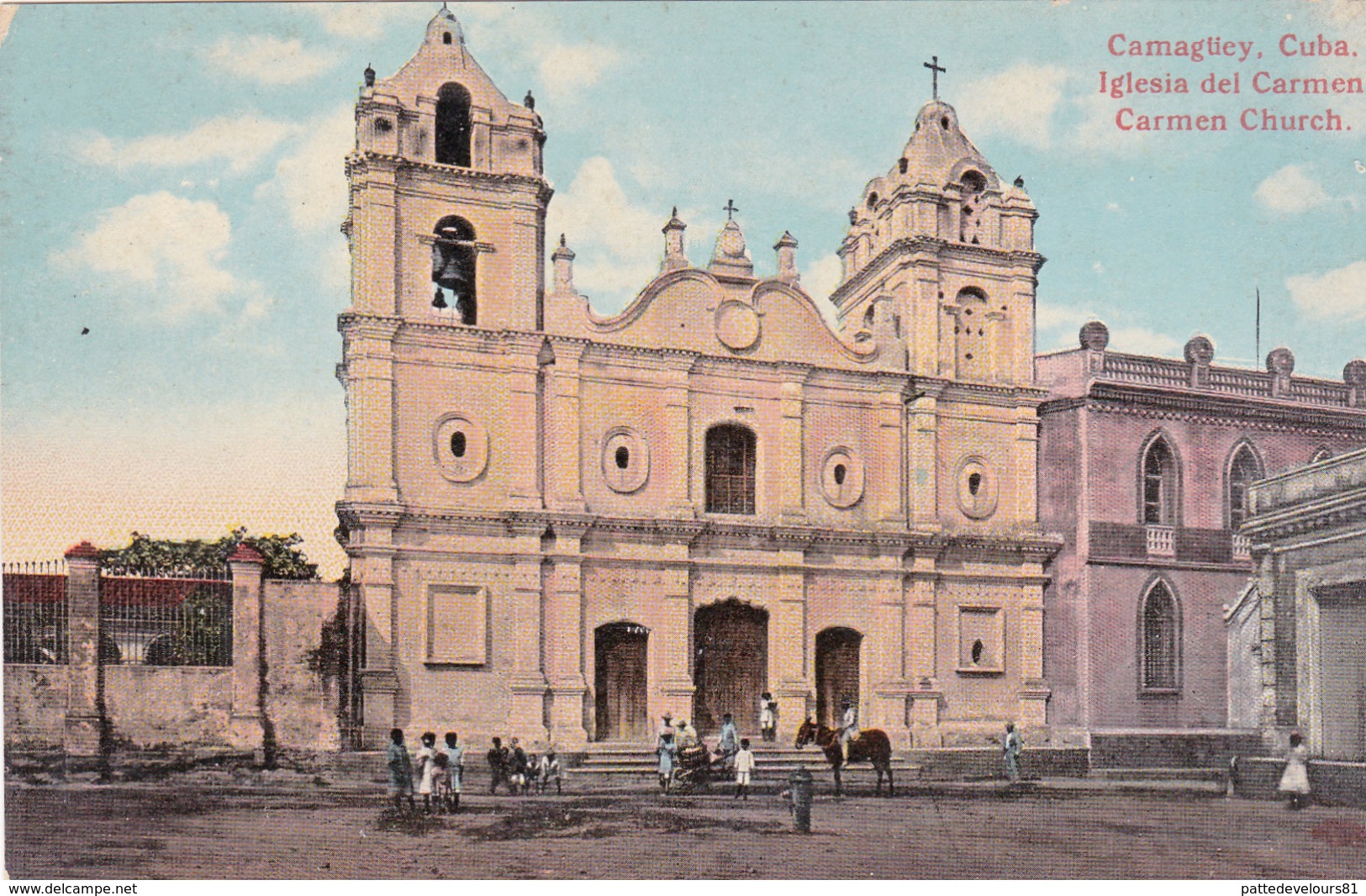 CPA CUBA Carmen Church Iglesia Del Carmen Eglise Carmen - Monde