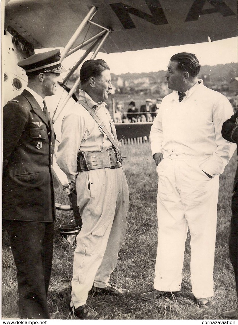 Aviateurs Louis Massotte Et Marcel Doret, Saint-Cyr 1934 - Superbe Document - Aviation