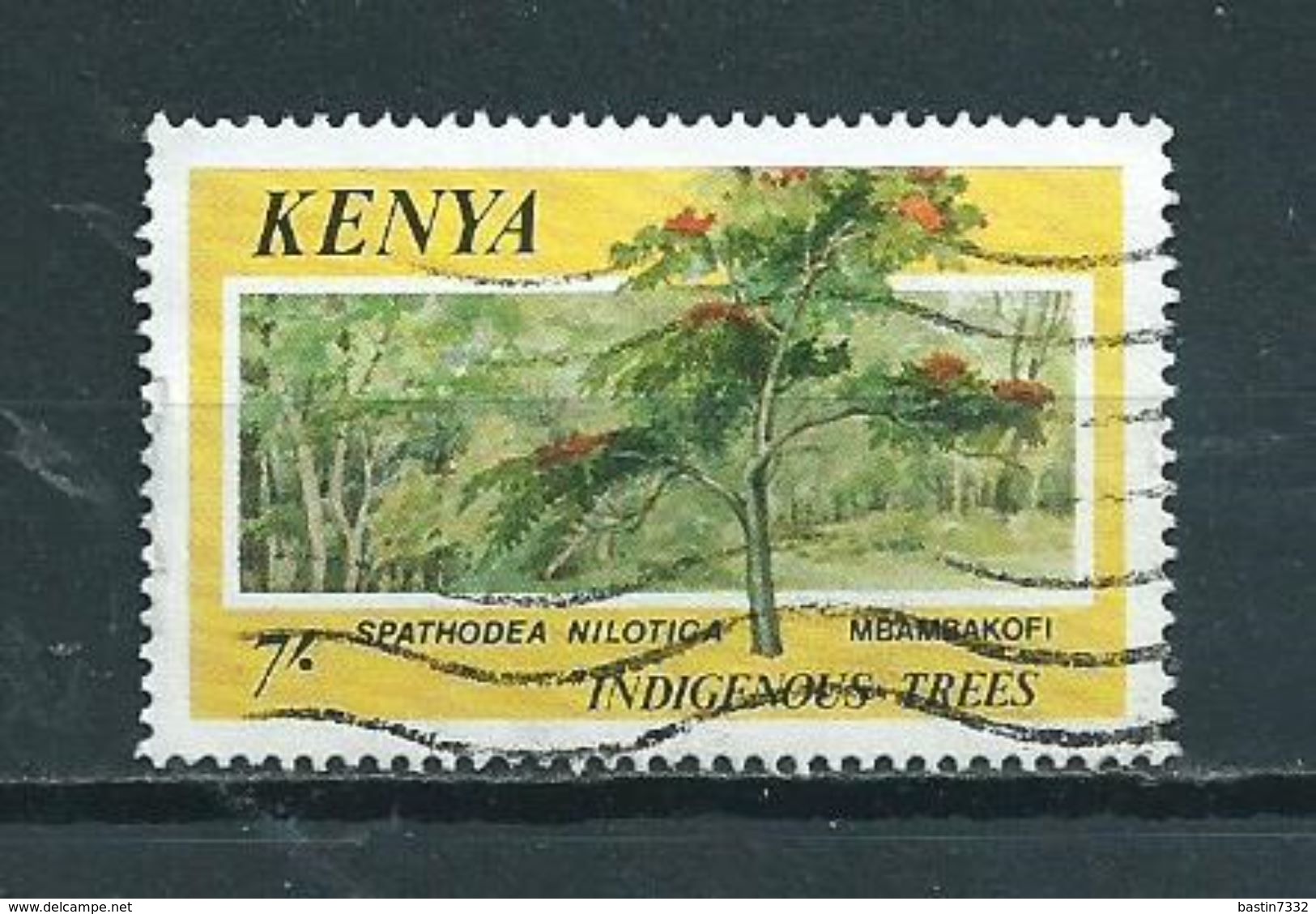 1986 Kenia 7' Trees,bomen Used/gebruikt/oblitere - Kenia (1963-...)