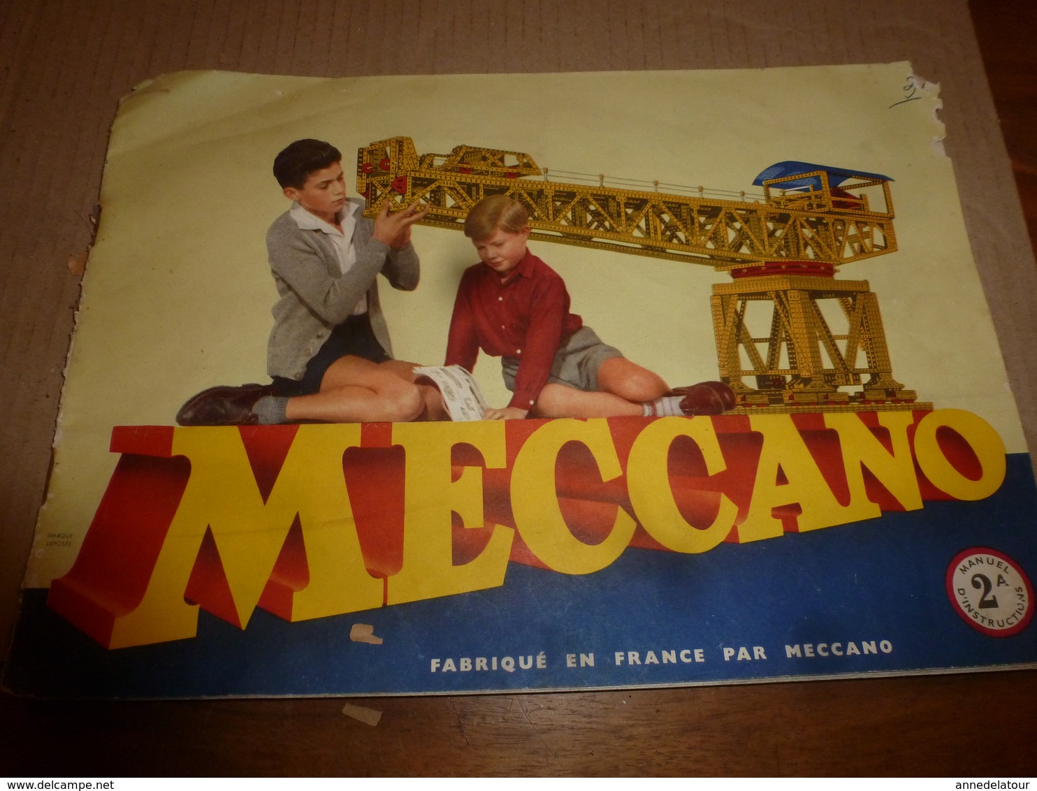 1940 Lot De 3 Notices (manuels D'instruction) Pour MECCANO Pour Boites  1A , 2A , 3A - Meccano