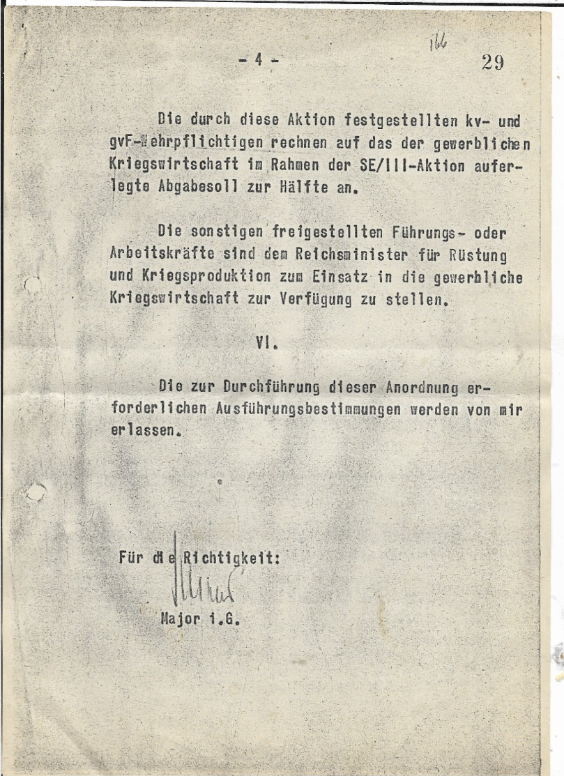Abschrift/Geheime Reichssache! Entwurf Für Den Führererlass! - Briefe U. Dokumente