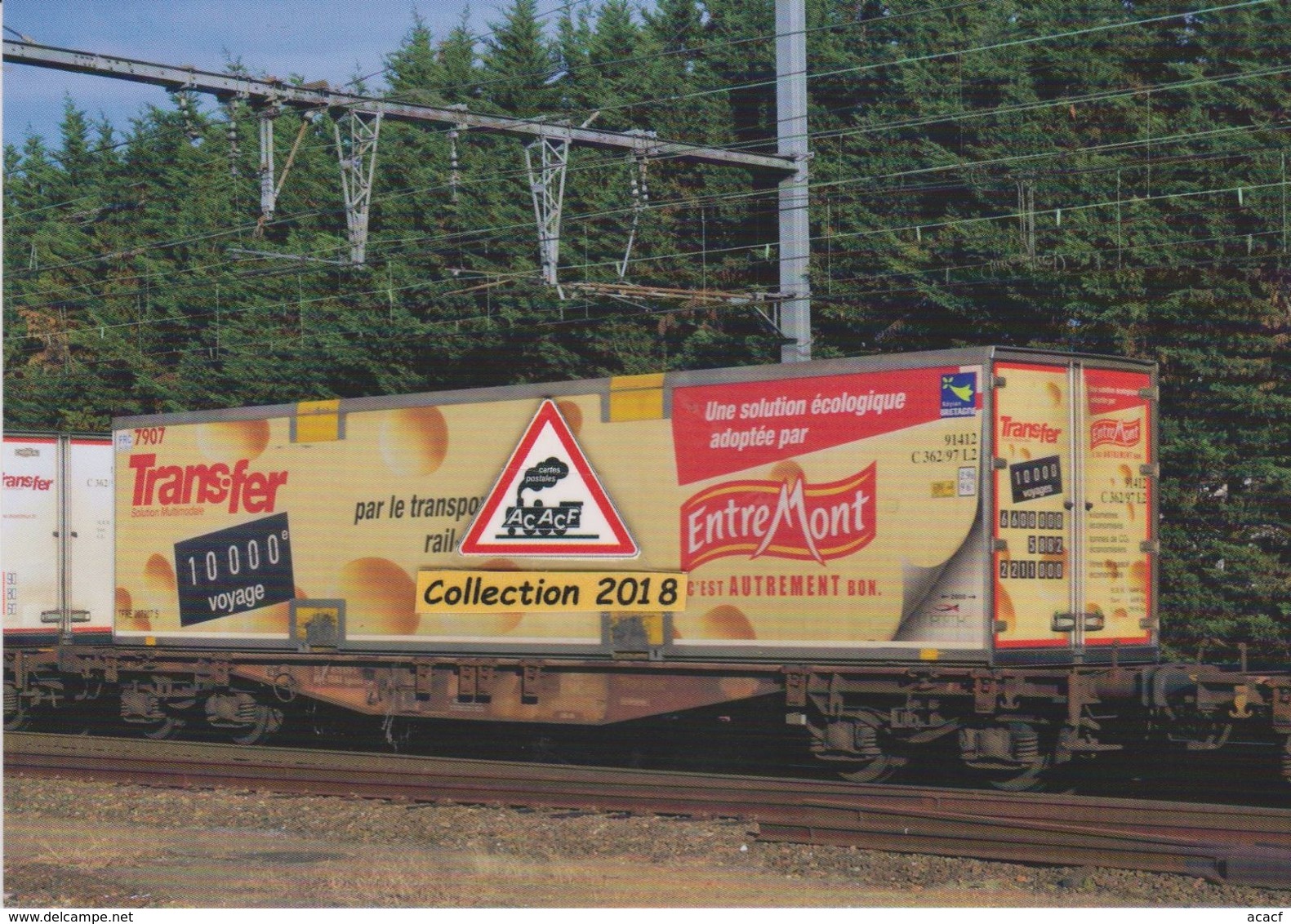 Wagon Avec Caisse Frigo De Transport Combiné, De Passage Au Mans (72) - - Equipment