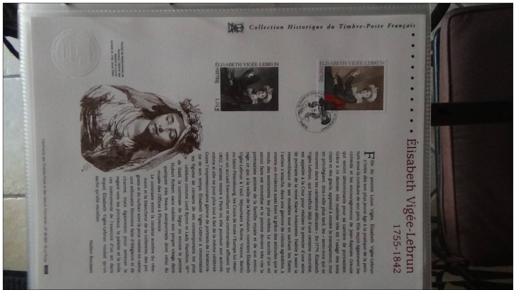 Album de 81 documents philatéliques de France ( timbres et blocs). 3 albums achetés = port 19.20 OFFERT !!!