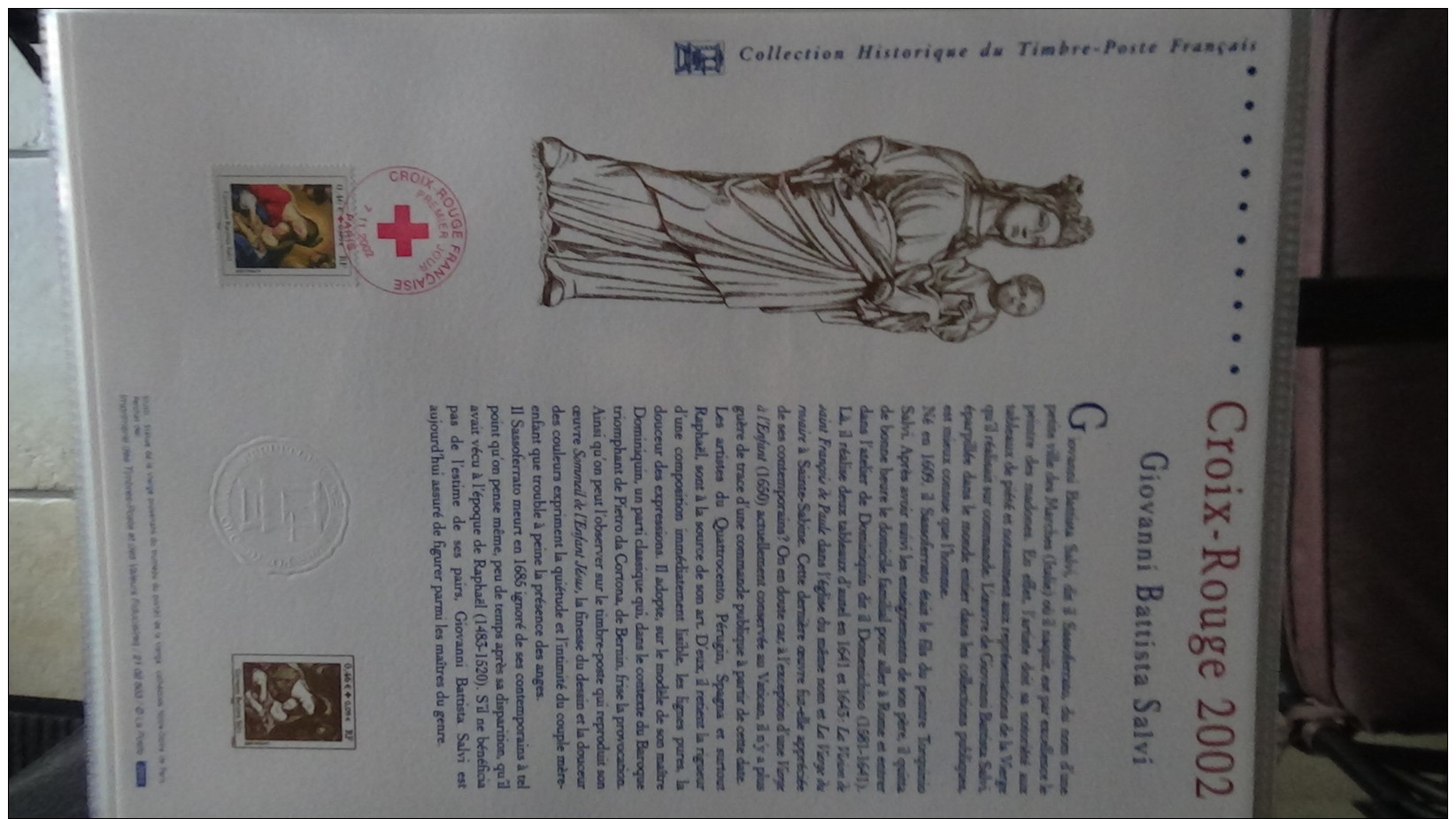 Album de 81 documents philatéliques de France ( timbres et blocs). 3 albums achetés = port 19.20 OFFERT !!!