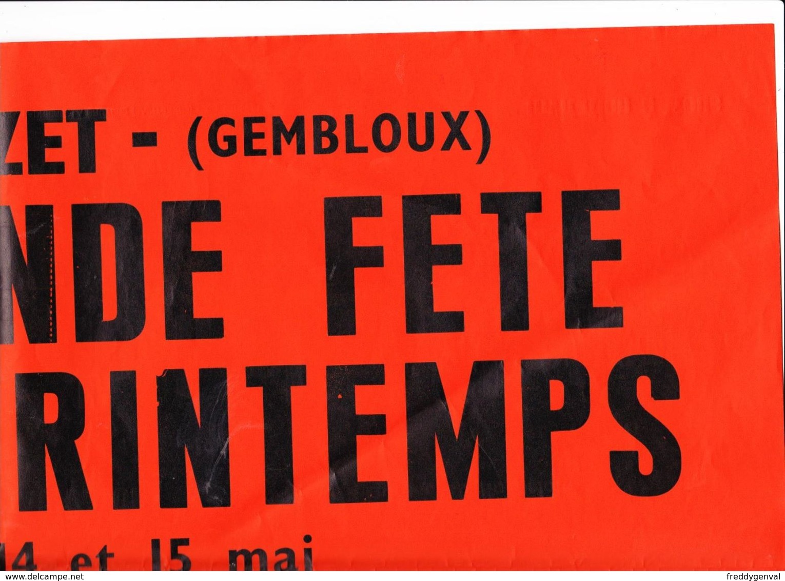 BEUZET GRANDE FETE DU PRINTEMPS   AFFICHE SCANNEE EN 8 MORCEAUX - Posters