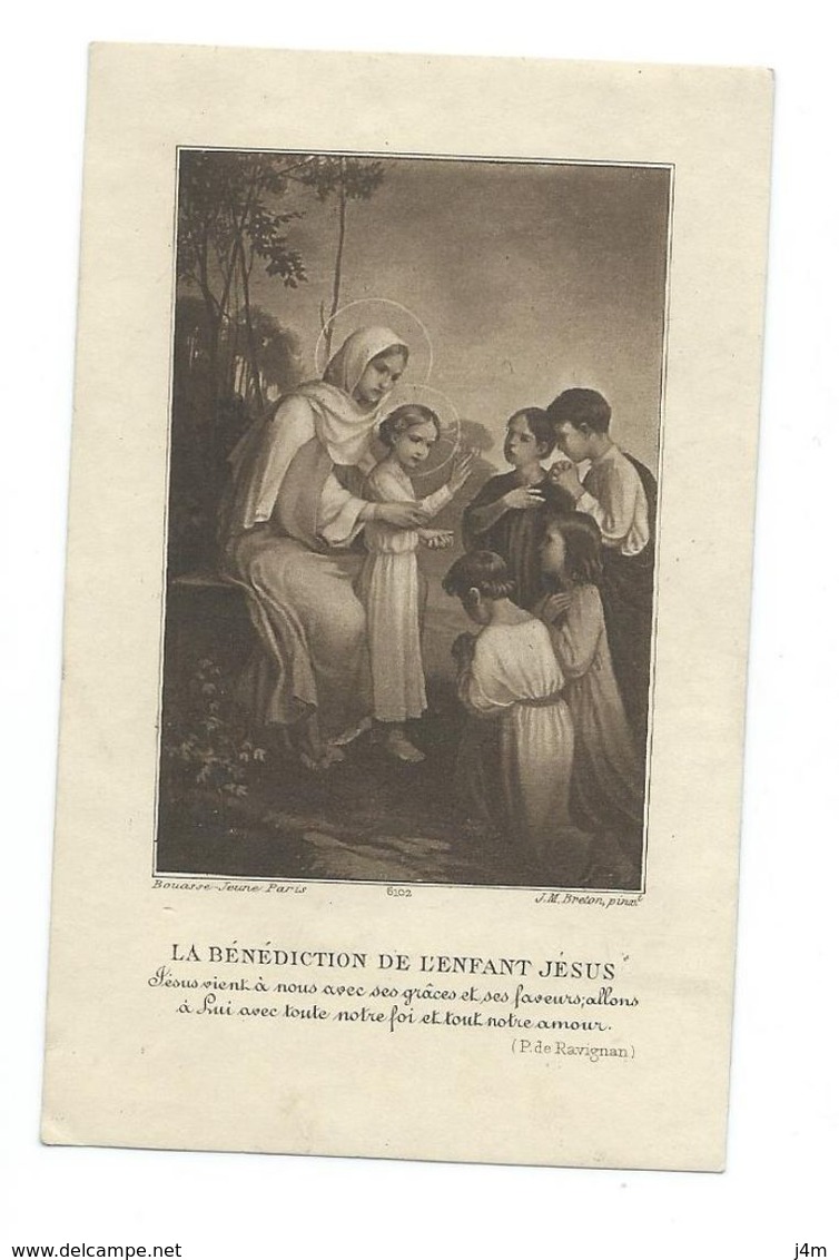 IMAGE PIEUSE..édit. Bouasse Lebel N 6102 ..Communion Jeanne De CALAN, Chapelle Religieuses Auxiliatrices PARIS, En 1921 - Andachtsbilder