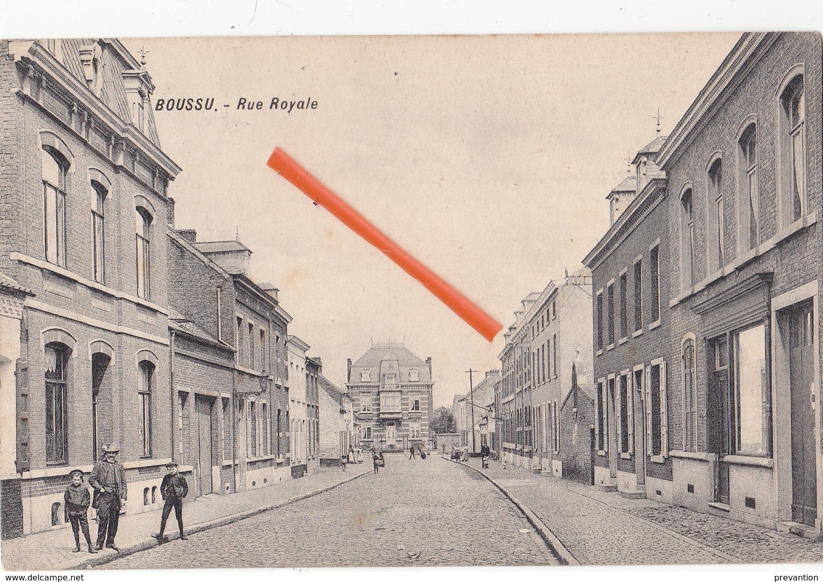 BOUSSU - Rue Royale - Carte Circulée - Boussu