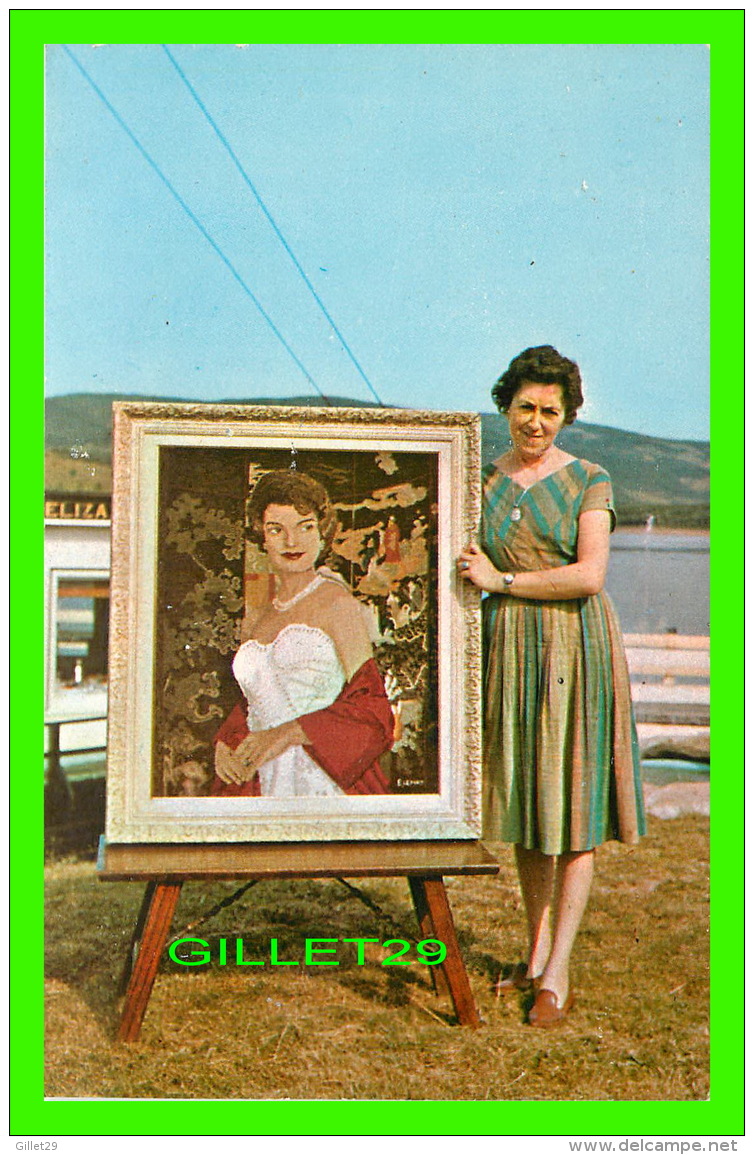 ARTS - MISS ELIZABETH LE FORT "ARTIST IN WOOL" - PORTRAIT OF MRS JOHN F KENNEDY - - Autres & Non Classés