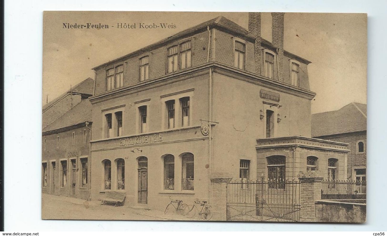 NIEDER FEULEN - Hôtel KOOB WEIS - Carte Ancienne - Autres & Non Classés