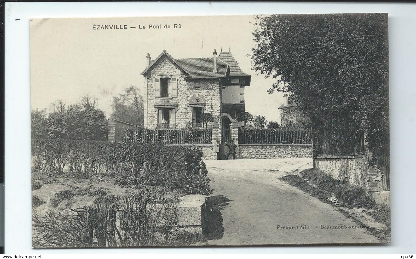 EZANVILLE - Pont Du Rû Et Maison Bourgeoise 1916- Vente Directe - Ezanville