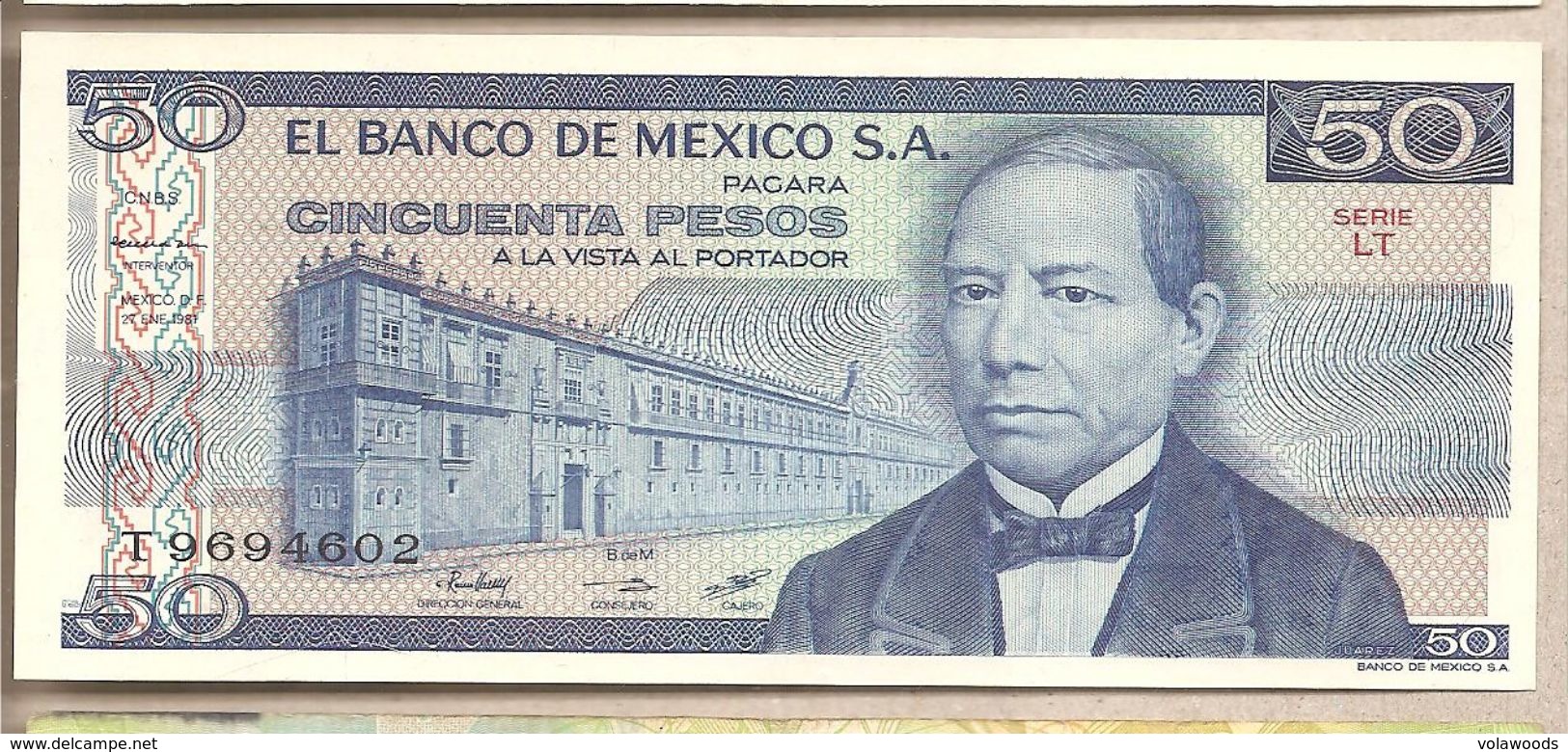 Messico - Banconota Non Circolata FdS Da 50 Pesos P-73a.36 - 1981 - Messico