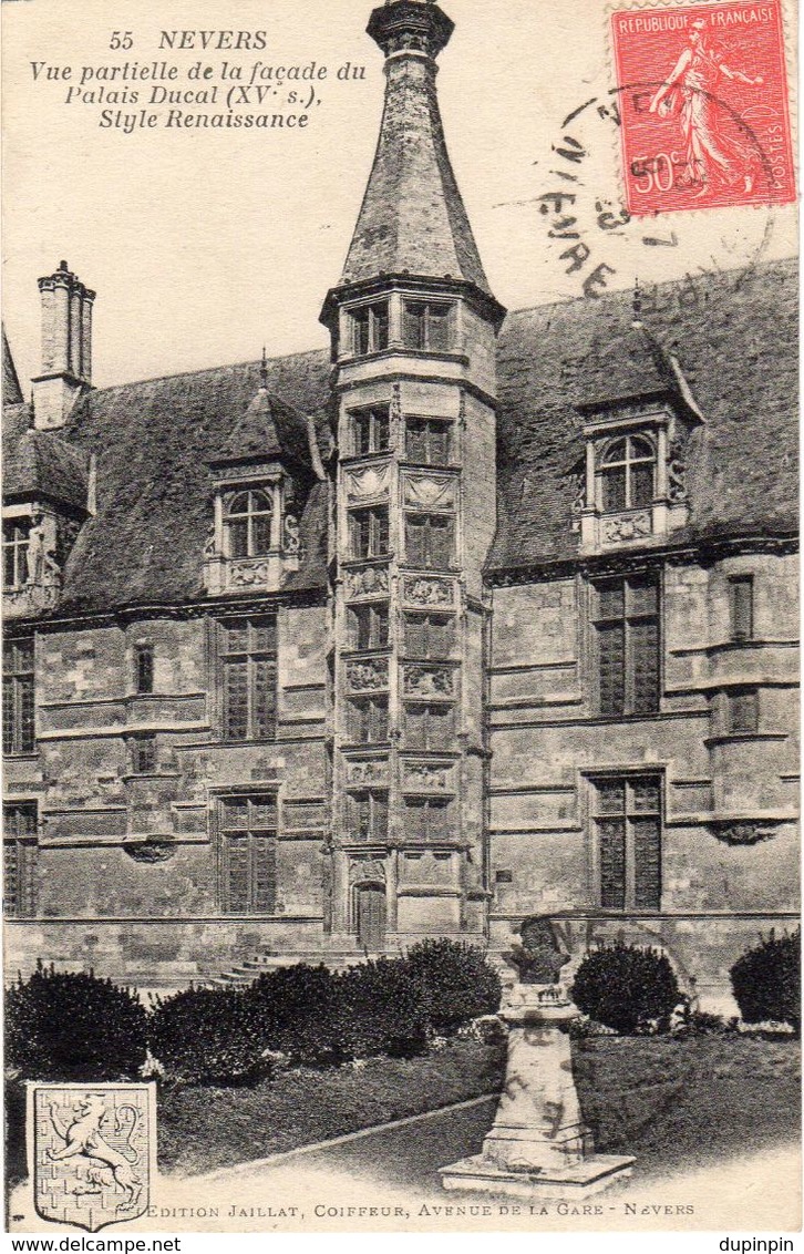 NEVERS  -  Vue Partielle De La Façade Du Palais Ducal - Nevers