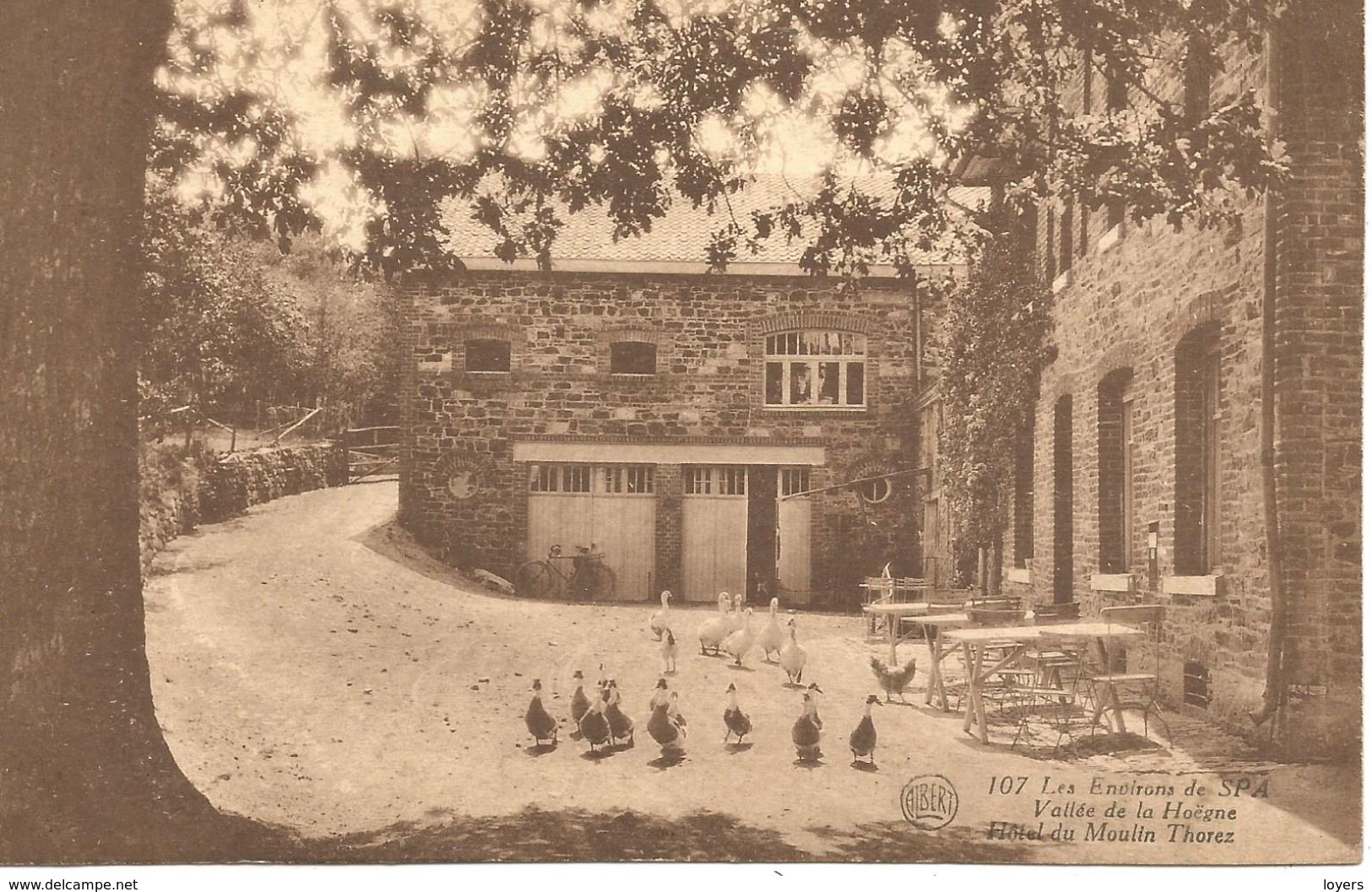 Les Environs De SPA. Vallée De La Hoëgne. Hôtel Du Moulin Thorez. (scan Verso) - Malmedy