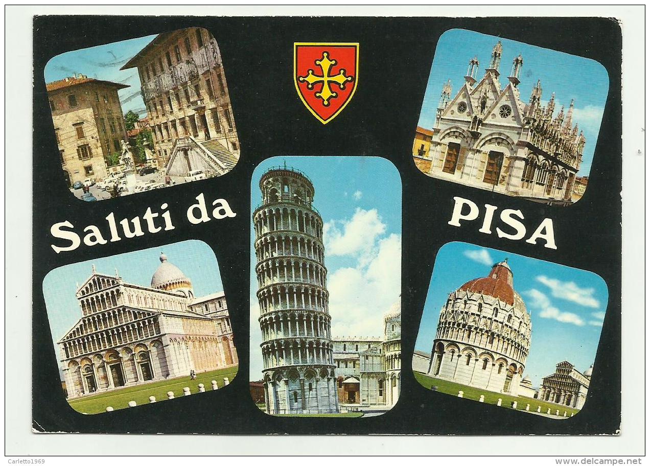 SALUTI DA PISA   VIAGGIATA FP - Pisa