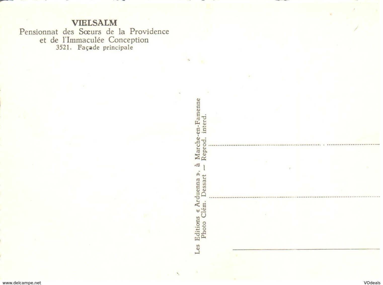 Vielsalm - CP - Pensionnat Des Soeurs De La Providence - Vielsalm