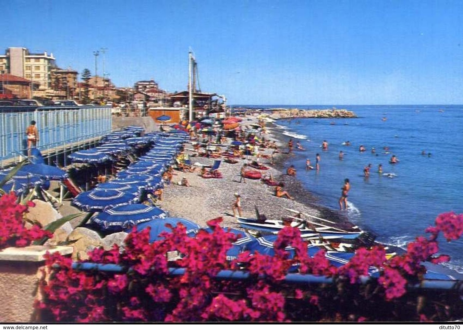 Bordighera - Imperia - Spiaggia - 40986 - Formato Grande Non Viaggiata – E 4 - Imperia