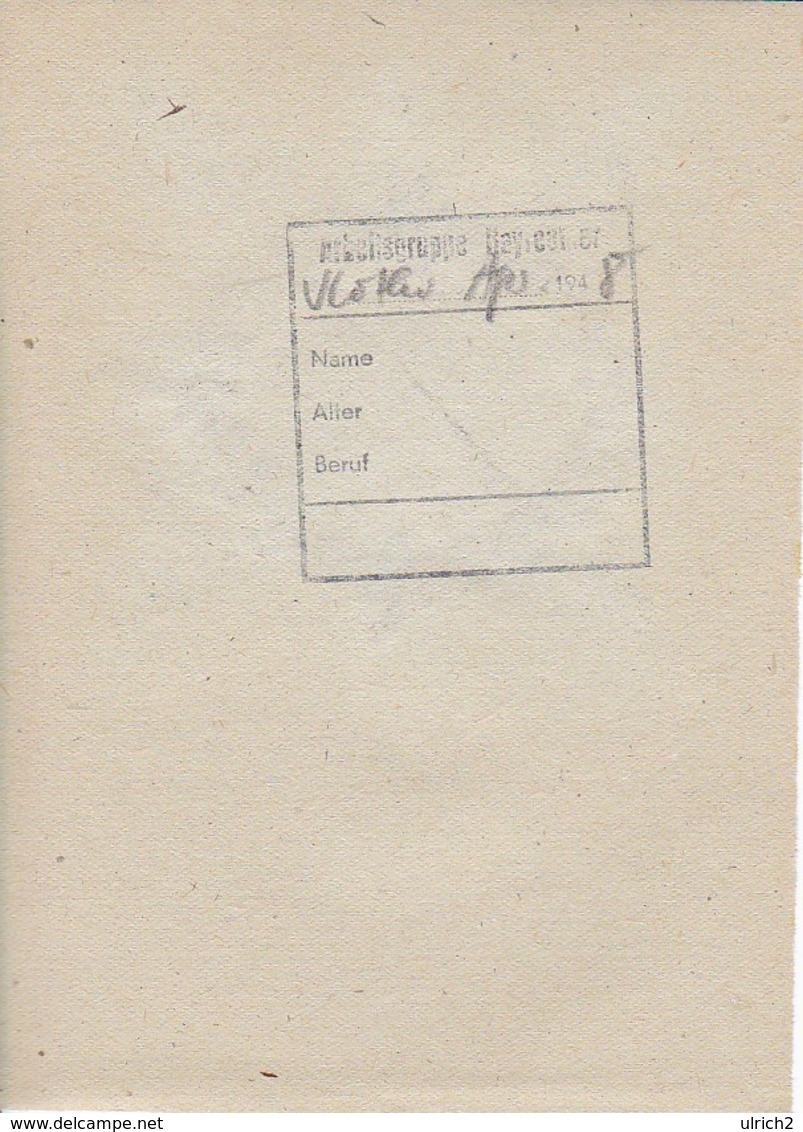 Orig. Scherenschnitt - Blumenkranz - 1948 (32600) - Scherenschnitte