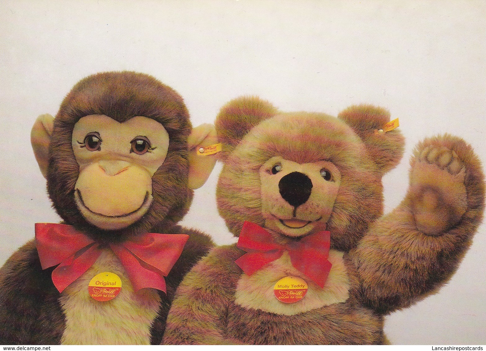 Postcard Steiff Teddy Bears Molly Teddy And Original  My Ref B22145 - Giochi, Giocattoli