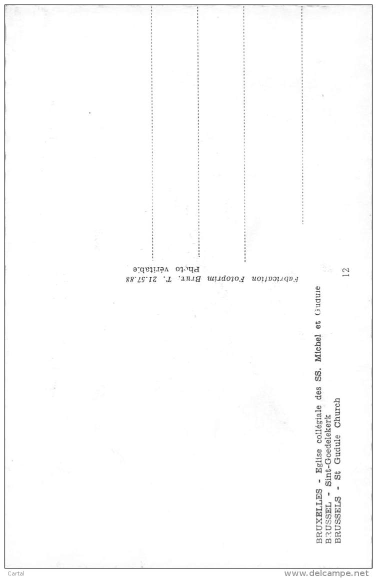 BRUXELLES - Eglise Collégiale Des SS. Michel Et Gudule - Monuments, édifices