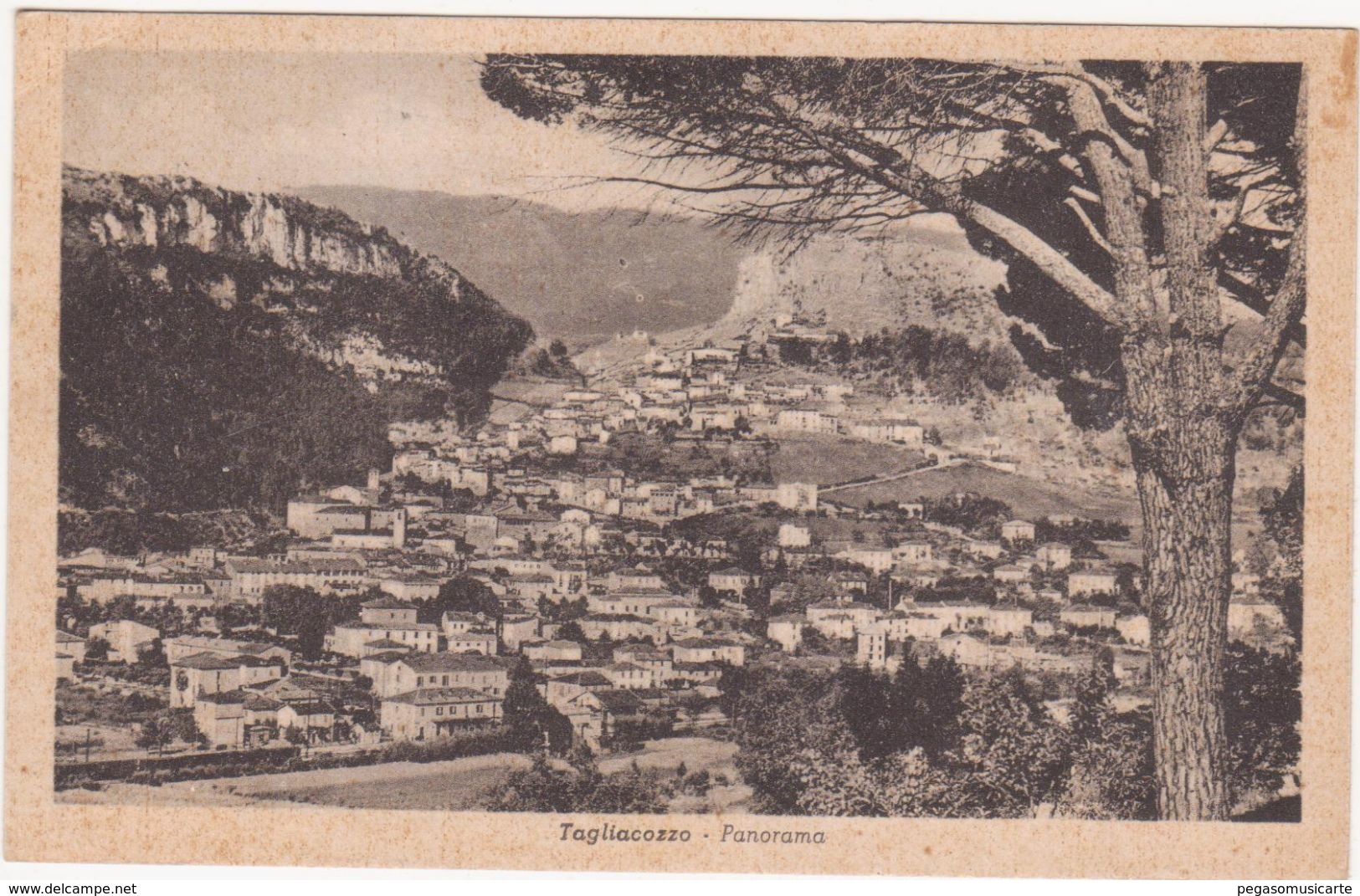 446 TAGLIACOZZO L'AQUILA PANORAMA 1952 - L'Aquila