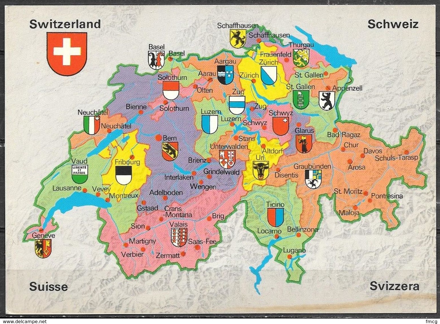 Switzerland, Map, Unused - Maps