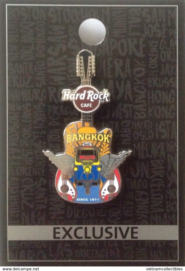 HRC Hard Rock Cafe Bangkok Thailand Guitar Pin 2017 - Brand New !!! - Music
