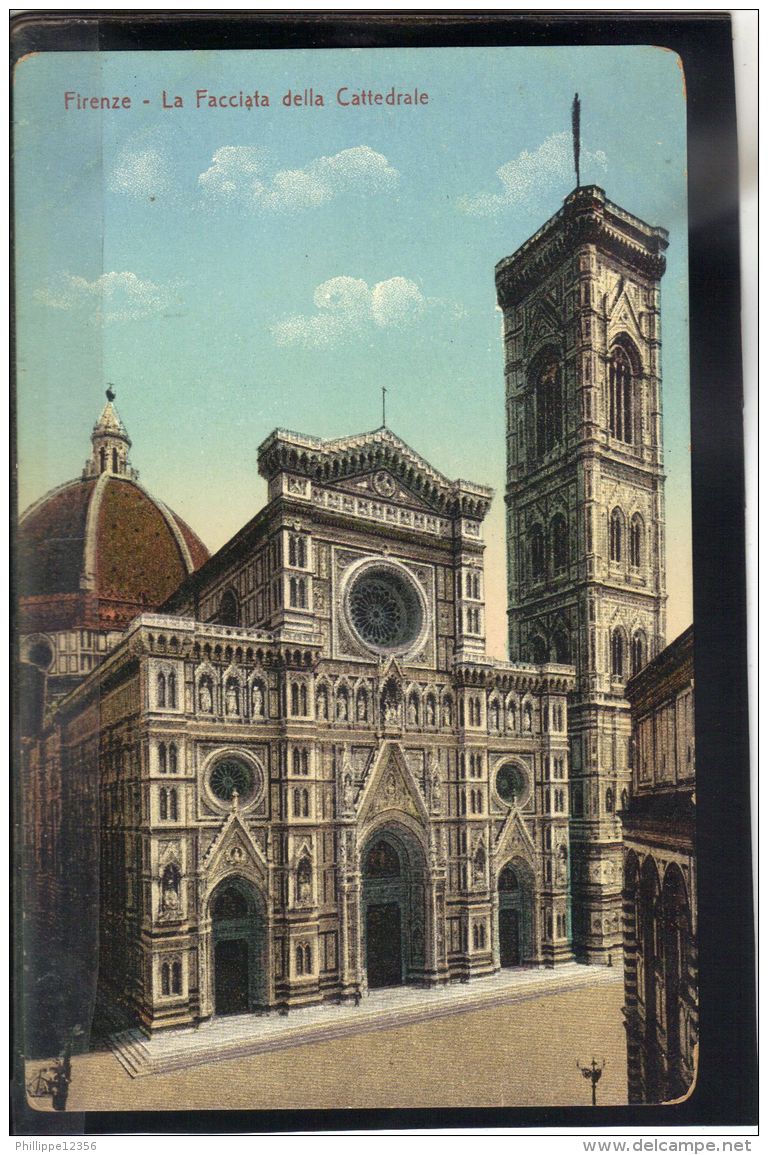 33 EUROPE . FIRENZE . LA FACCIATA DELLA CATTEDRALE . (recto/verso) - Firenze (Florence)