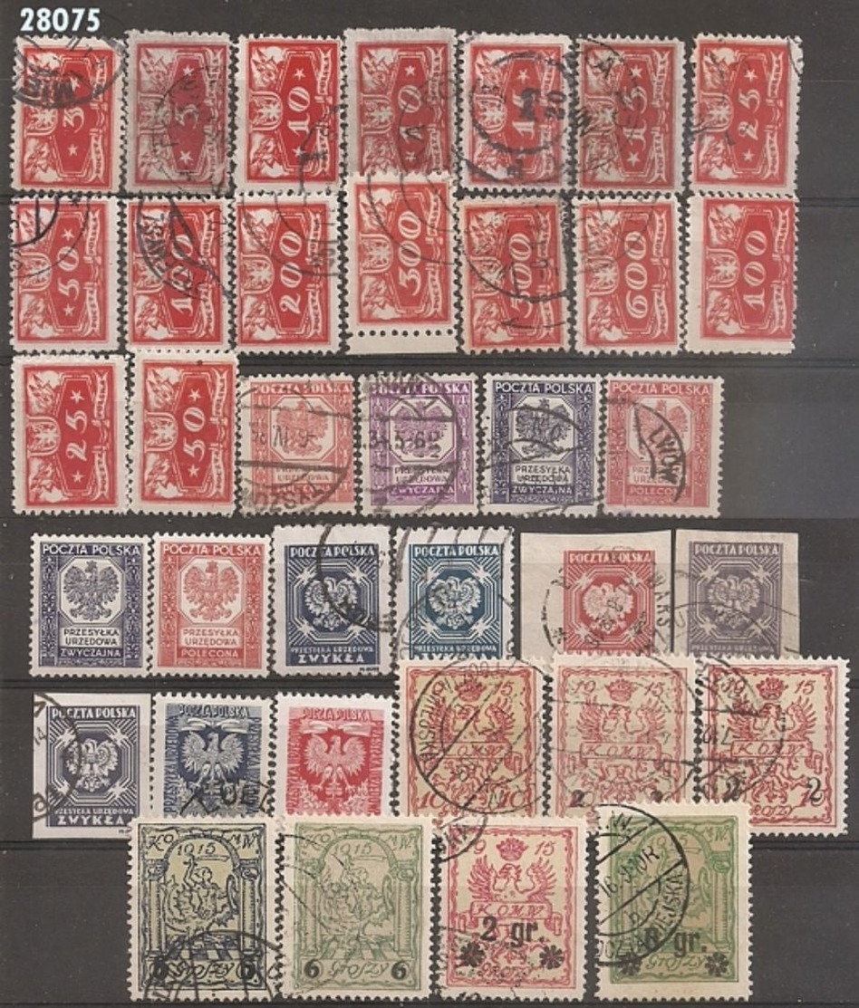 1920/33 - Lot De 36 Timbres De Service. - Servizio