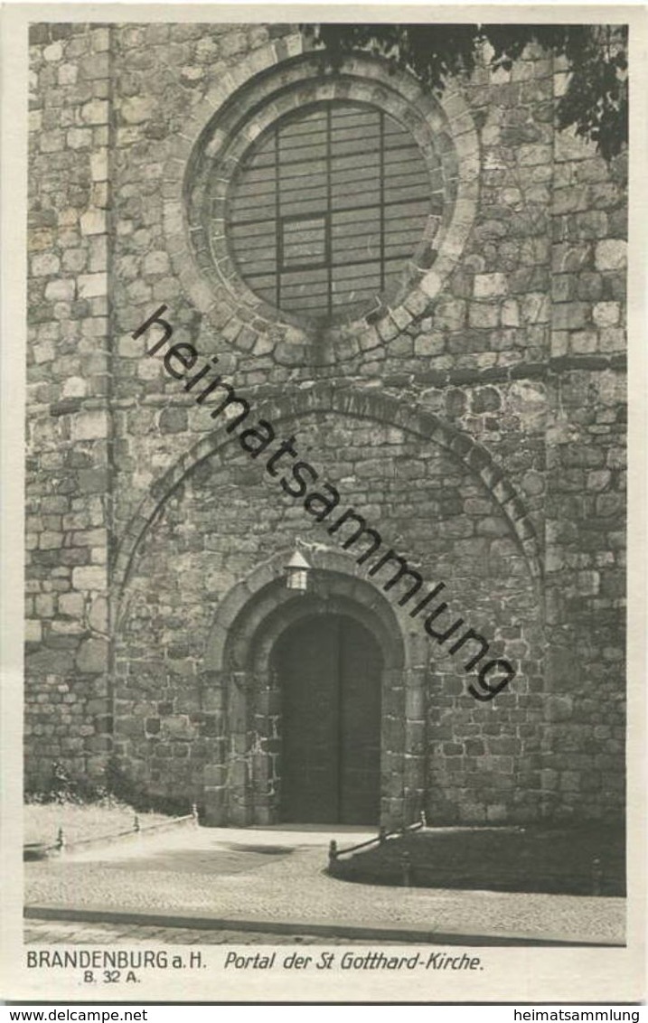 Brandenburg A. H. - Portal Der St. Gotthard Kirche - Foto-AK 30er Jahre - Verlag Ludwig Walter Berlin - Brandenburg