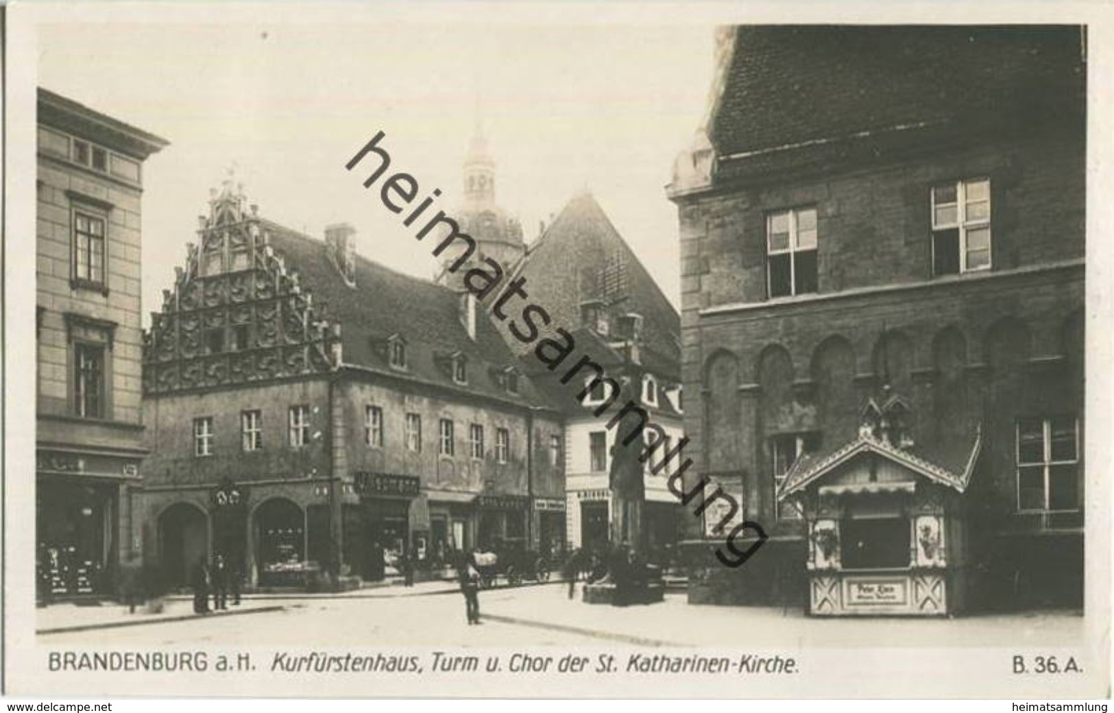 Brandenburg A. H. - Kurfürstenhaus - Turm Und Chor Der St. Katharinen Kirche - Foto-AK 30er Jahre - Verlag Ludwig Walter - Brandenburg