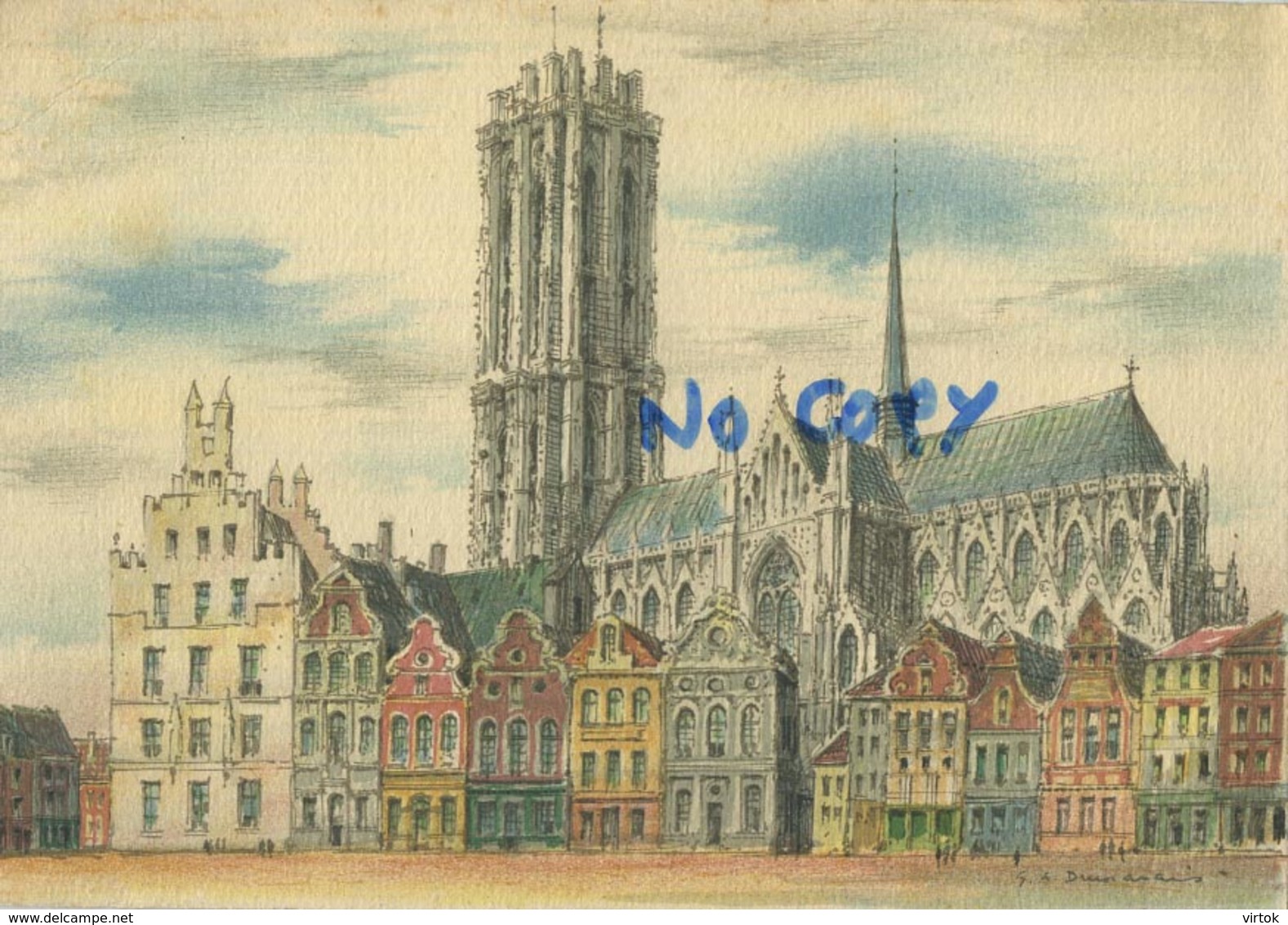 Mechelen :  Hoofdkerk  (  15 X 10.5 Cm ) - Mechelen