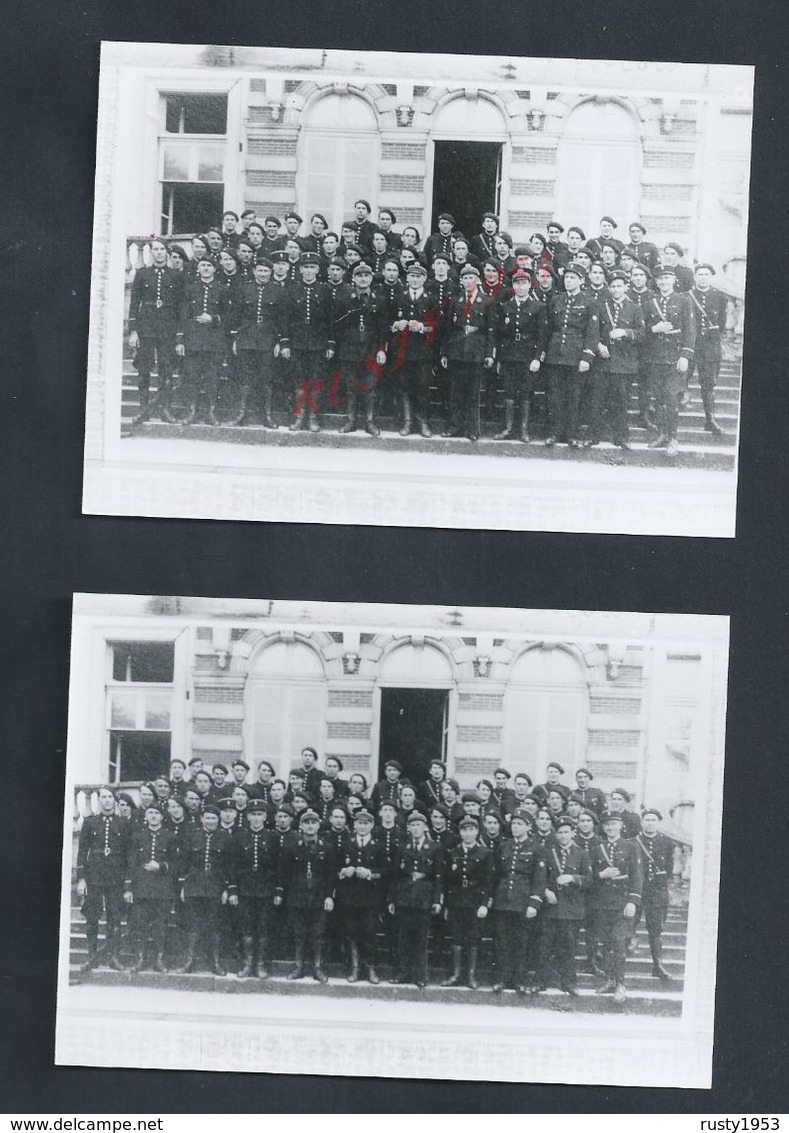 MILITARIA 2 PHOTOS DE 12,5X9 À LAGNY 1964 COLLECTION GÉRARD BLONDELEAU CRS LES GMR CHÂTEAU DE RENTILLY BUSSY St MARTIN : - War, Military