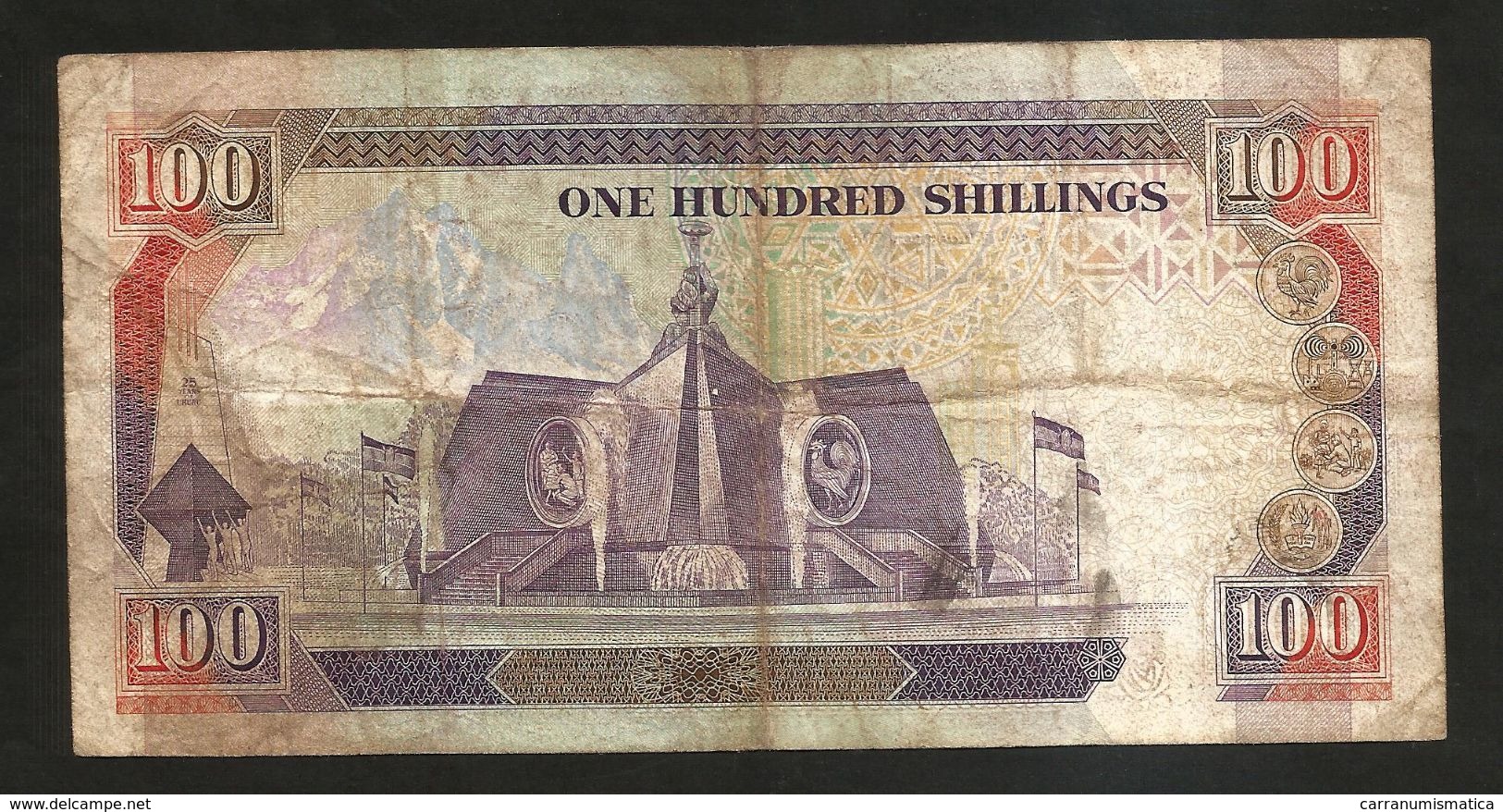 KENYA - CENTRAL BANK Of KENYA - 100 SHILLINGS (1989) - D. TOROITICH ARAP MOI - Kenia