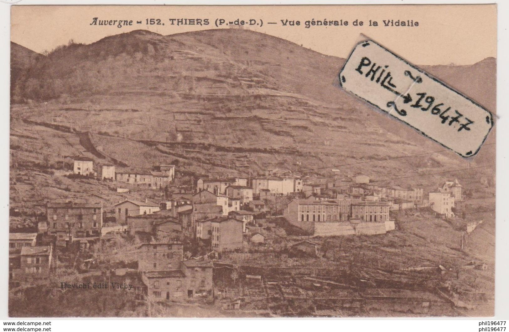 63 Thiers - Cpa / Vue Générale De La Vidalie. - Thiers