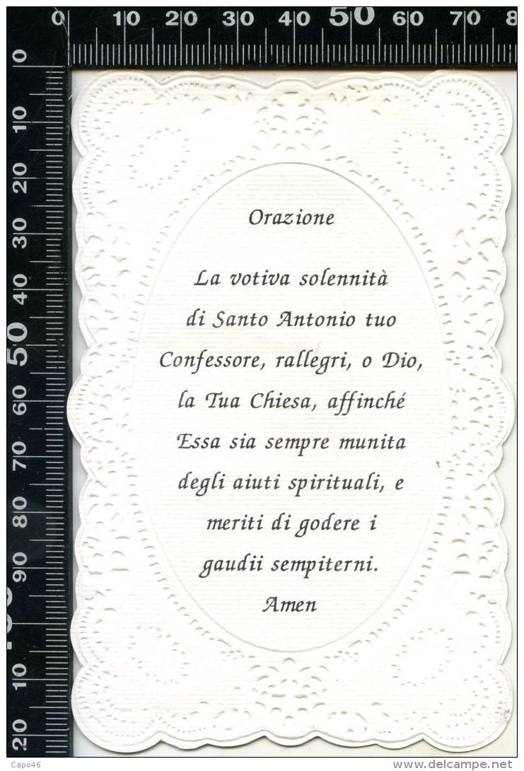 S 1445 - SANTINO TRAFORATO A PUNZONE - S. ANTONIO DA PADOVA - Religione & Esoterismo