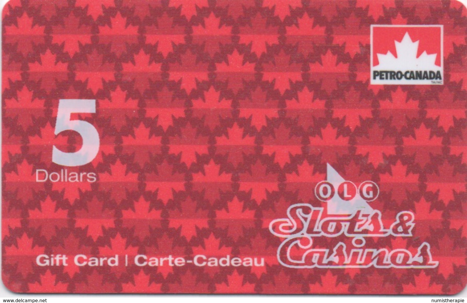 Carte-Cadeau Gift-Card : OLG Slots & Casinos 5 Dollars Canada (www.petro-canada.ca) - Cartes De Casino