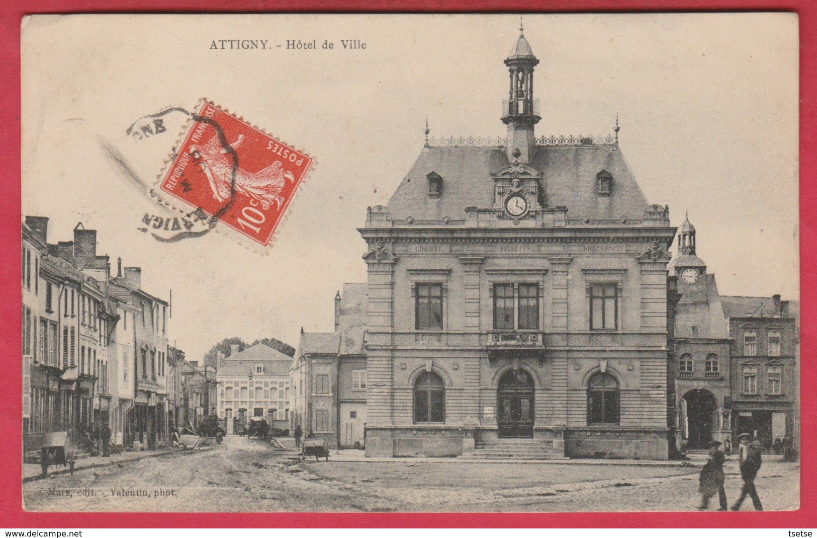 Attigny - Hôtel De Ville - 1908 ( Voir Verso ) - Attigny