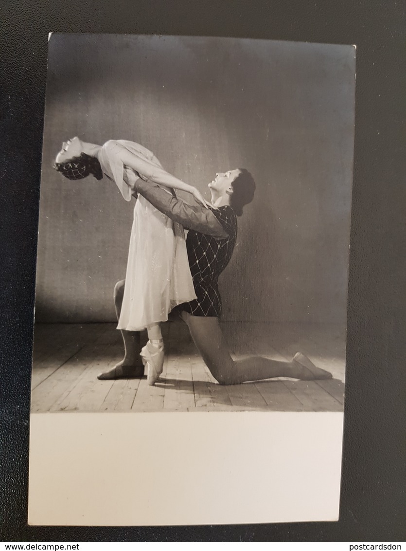 Ballet  - Dancer - Artist Ulanova In Romeo And Juliette - Old Soviet Postcard  - Rare! 1955 - Dance