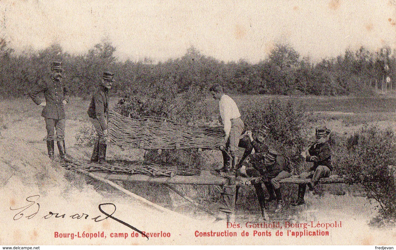 Camp De Beverloo - Construction De Ponts De L'Application - Leopoldsburg (Camp De Beverloo)