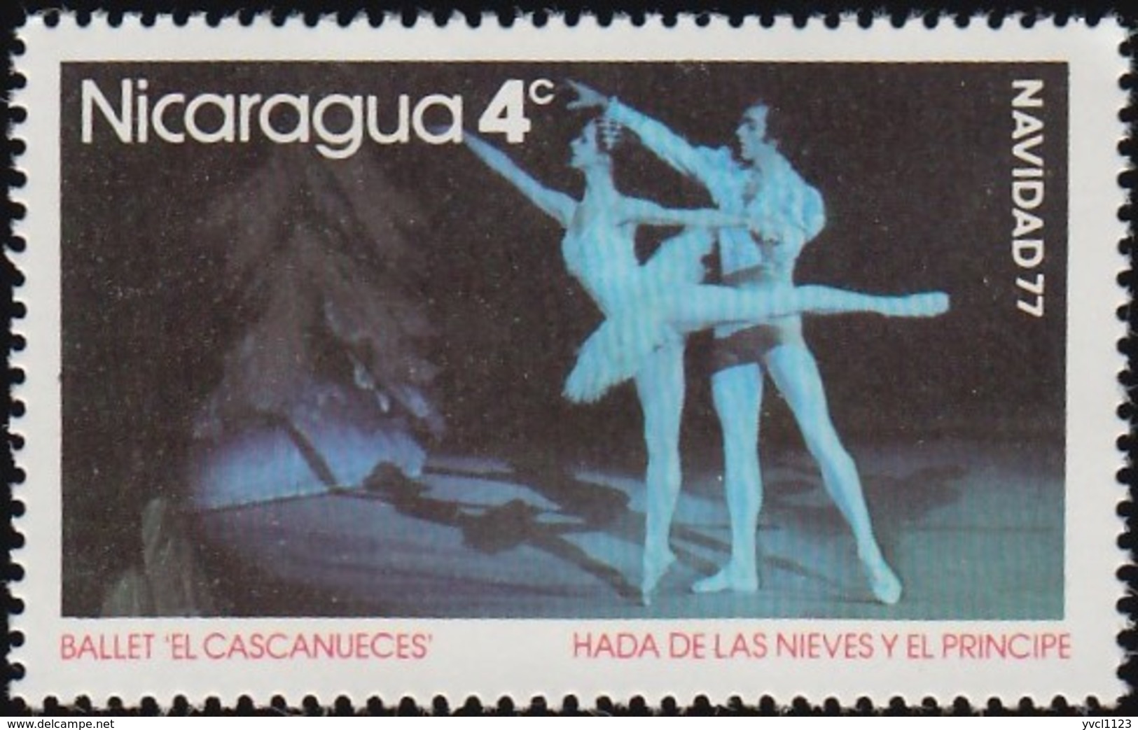 NICARAGUA - Scott #1059 Scenes From The Ballet "The Nutcracker" By Peter Tchaikovsky / Mint NH Stamp - Dance