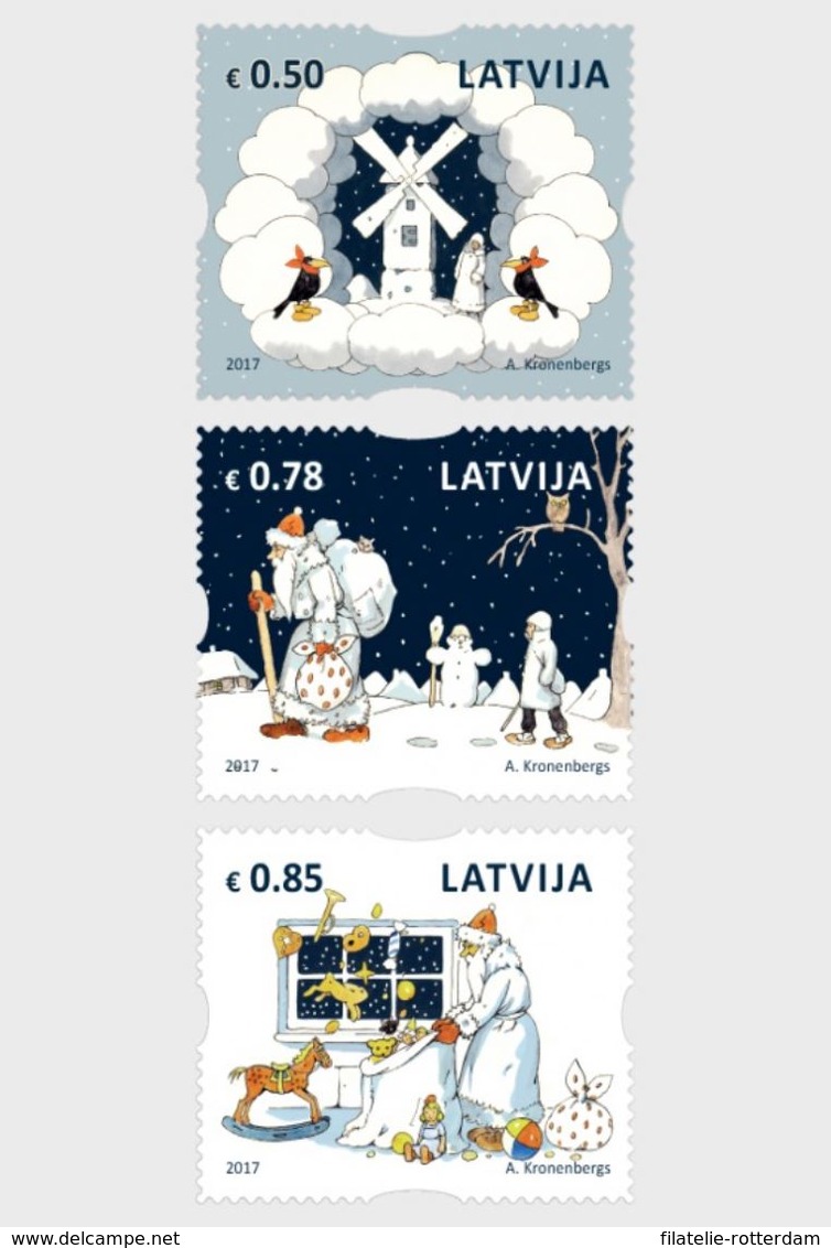 Letland / Latvia - Postfris / MNH - Complete Set Kerstmis 2017 - Lettonie