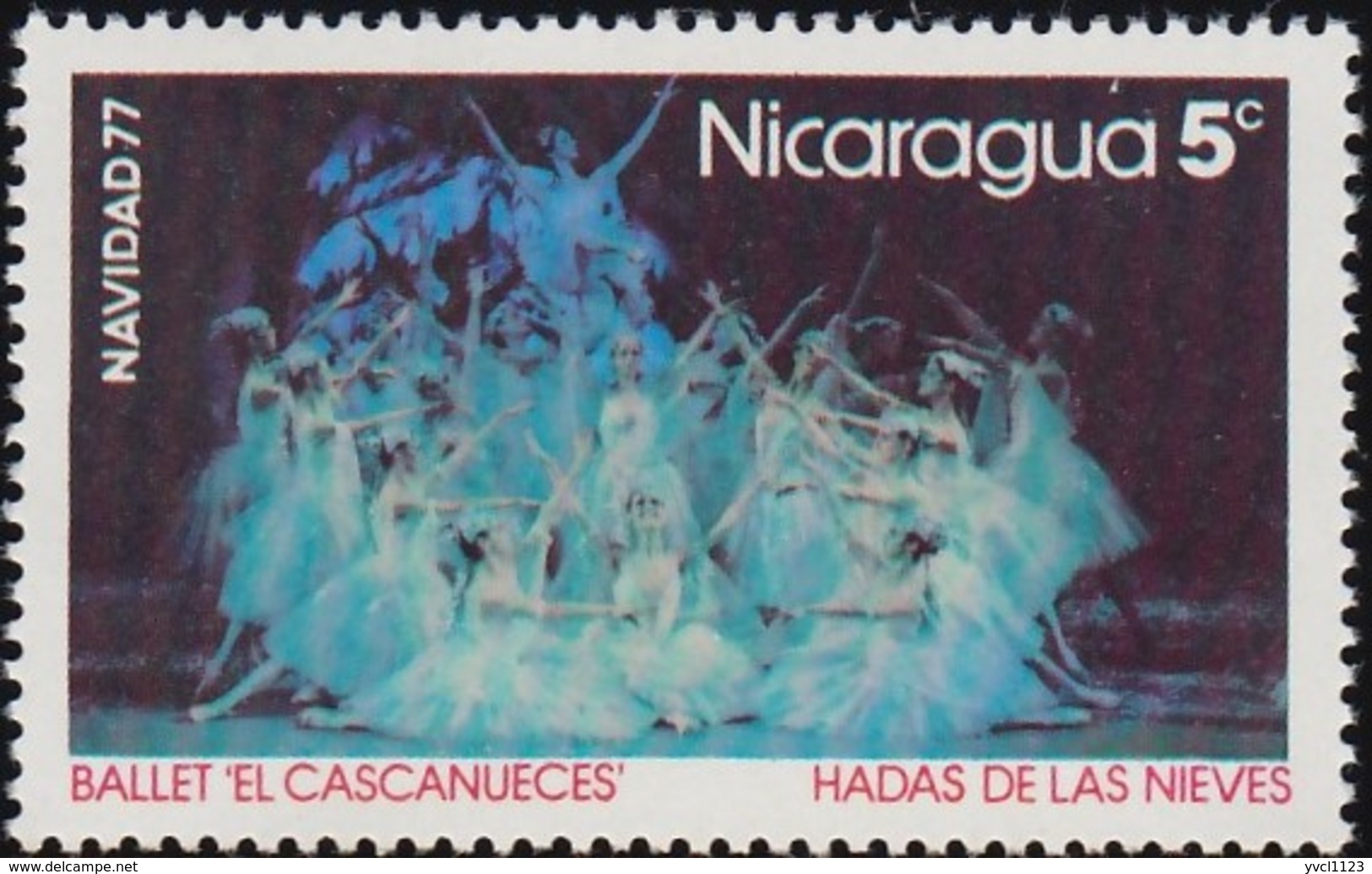 NICARAGUA - Scott #1060 Scenes From The Ballet "The Nutcracker" By Peter Tchaikovsky / Mint NH Stamp - Dance