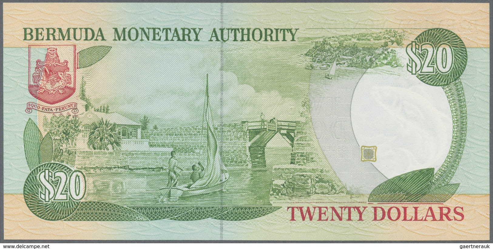 Bermuda: Set with 6 Banknotes, all with  Matching Low Serial number $2, $5, $10, $20, $50, $100 all