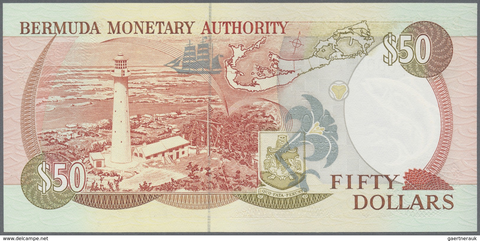 Bermuda: Set with 6 Banknotes, all with  Matching Low Serial number $2, $5, $10, $20, $50, $100 all